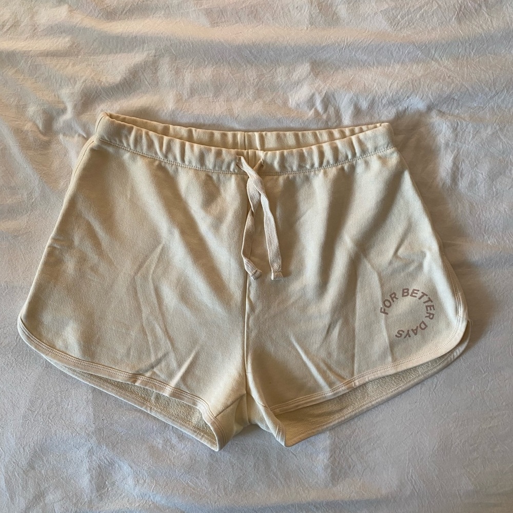 For Better Days Off-White Sweat shorts Size L